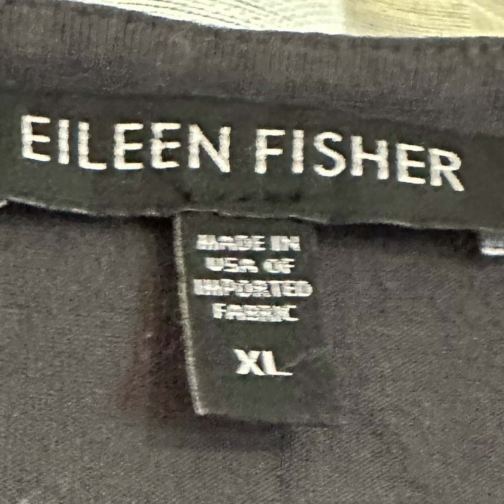 Eileen Fisher Sleeveless black top Sz X Large Rayon Lycra - Picture 3 of 11
